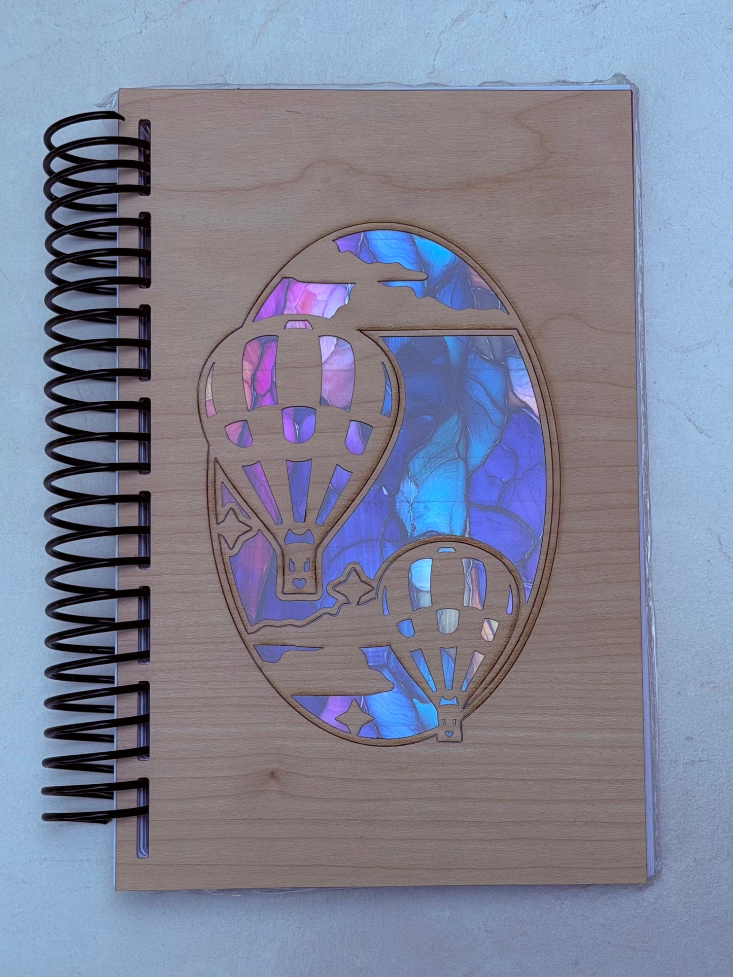 Journal, Wood Cover, Lined Pages