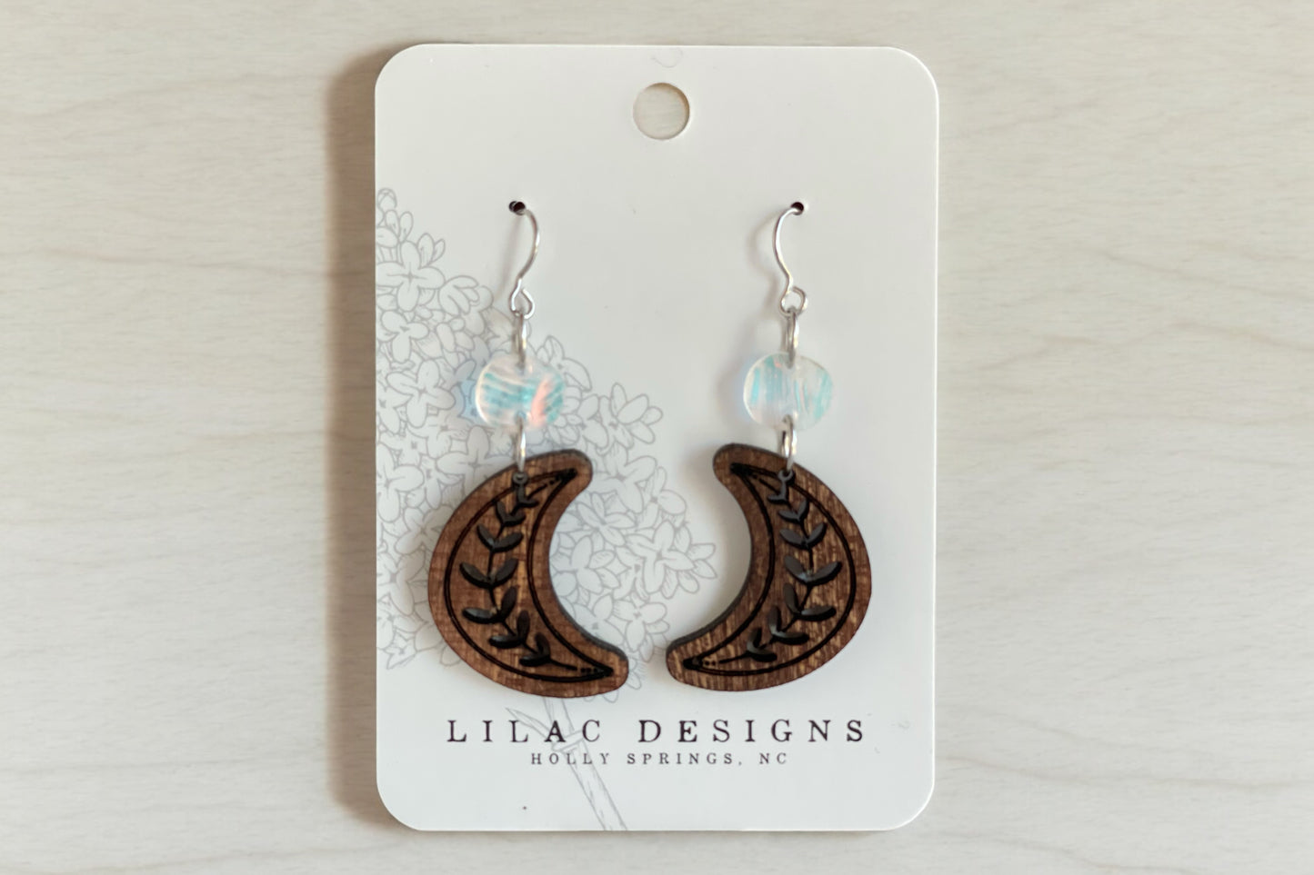 Engraved Moon and Acrylic Accents
