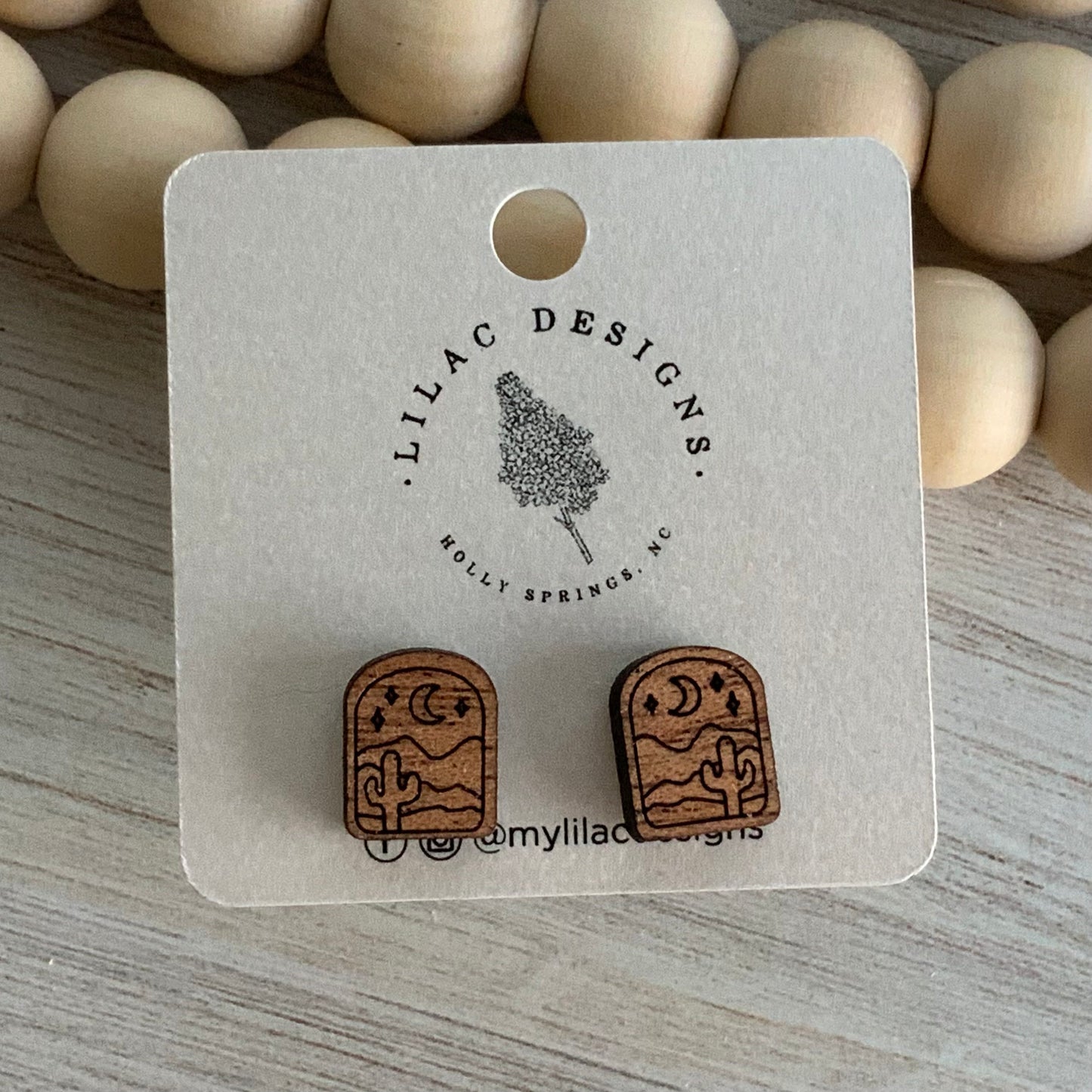 Desert/Moon Post Earring