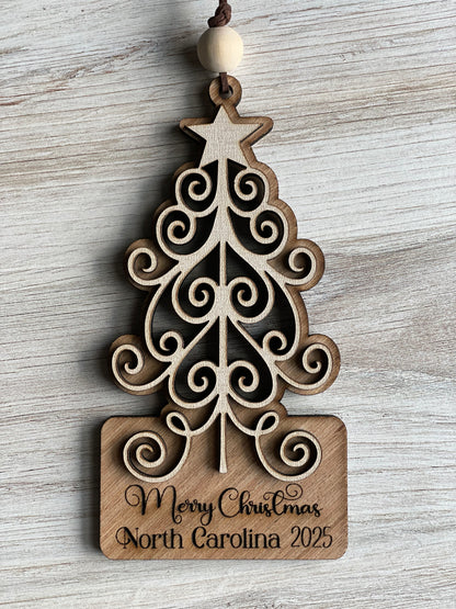 Swirly Tree Ornament