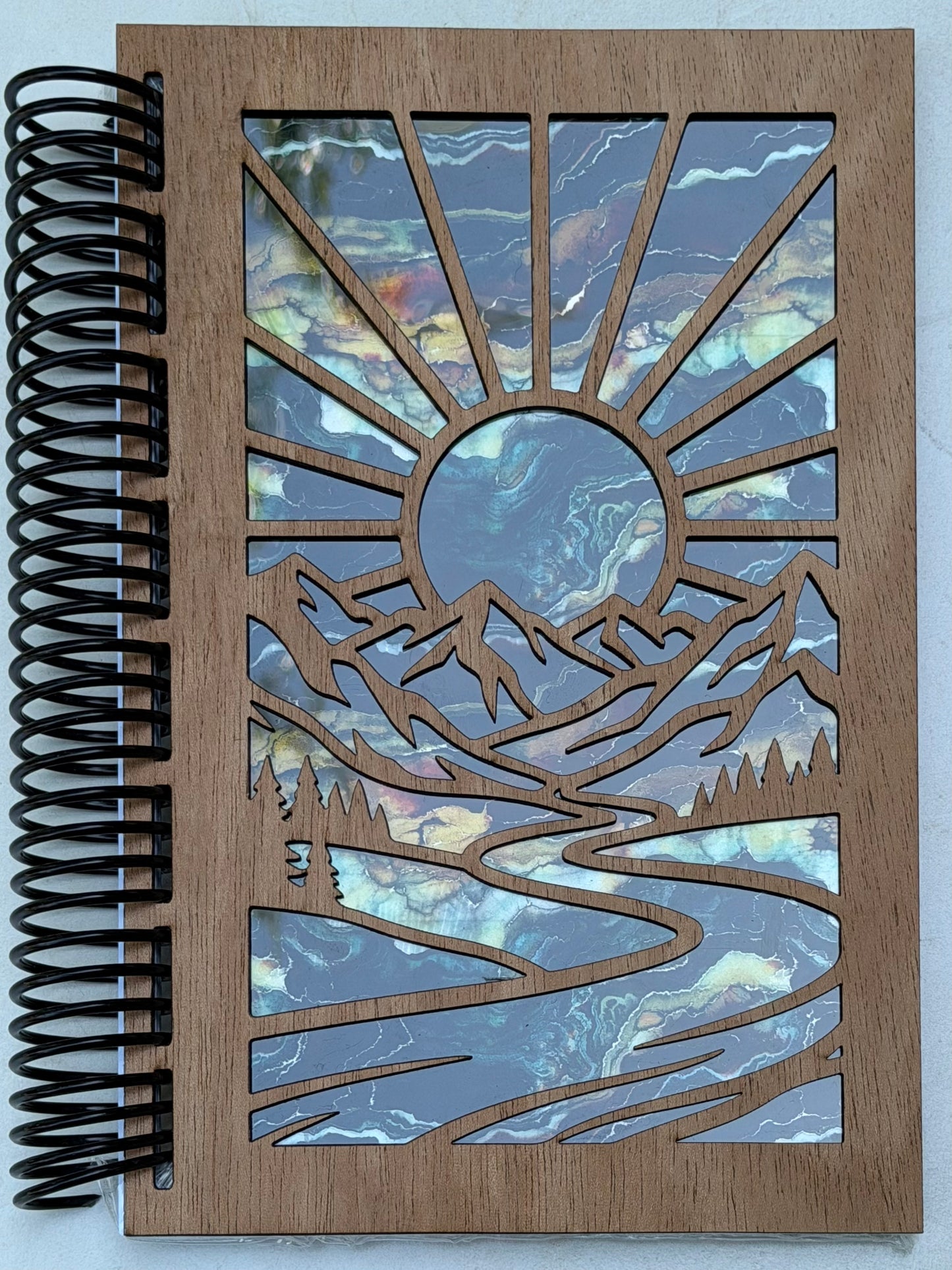 Journal, Wood Cover, Lined Pages