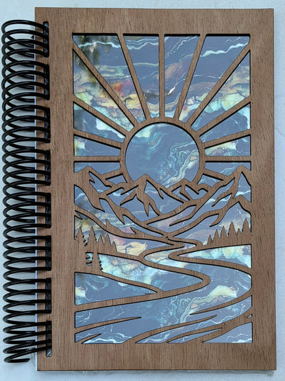 Journal, Wood Cover, Lined Pages