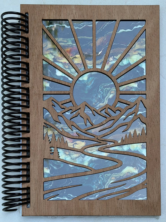Journal, Wood Cover, Lined Pages