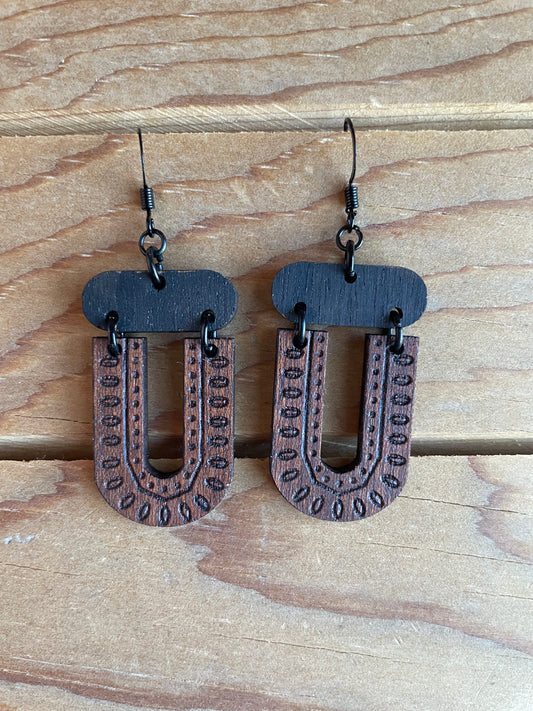 Boho "U" Earrings