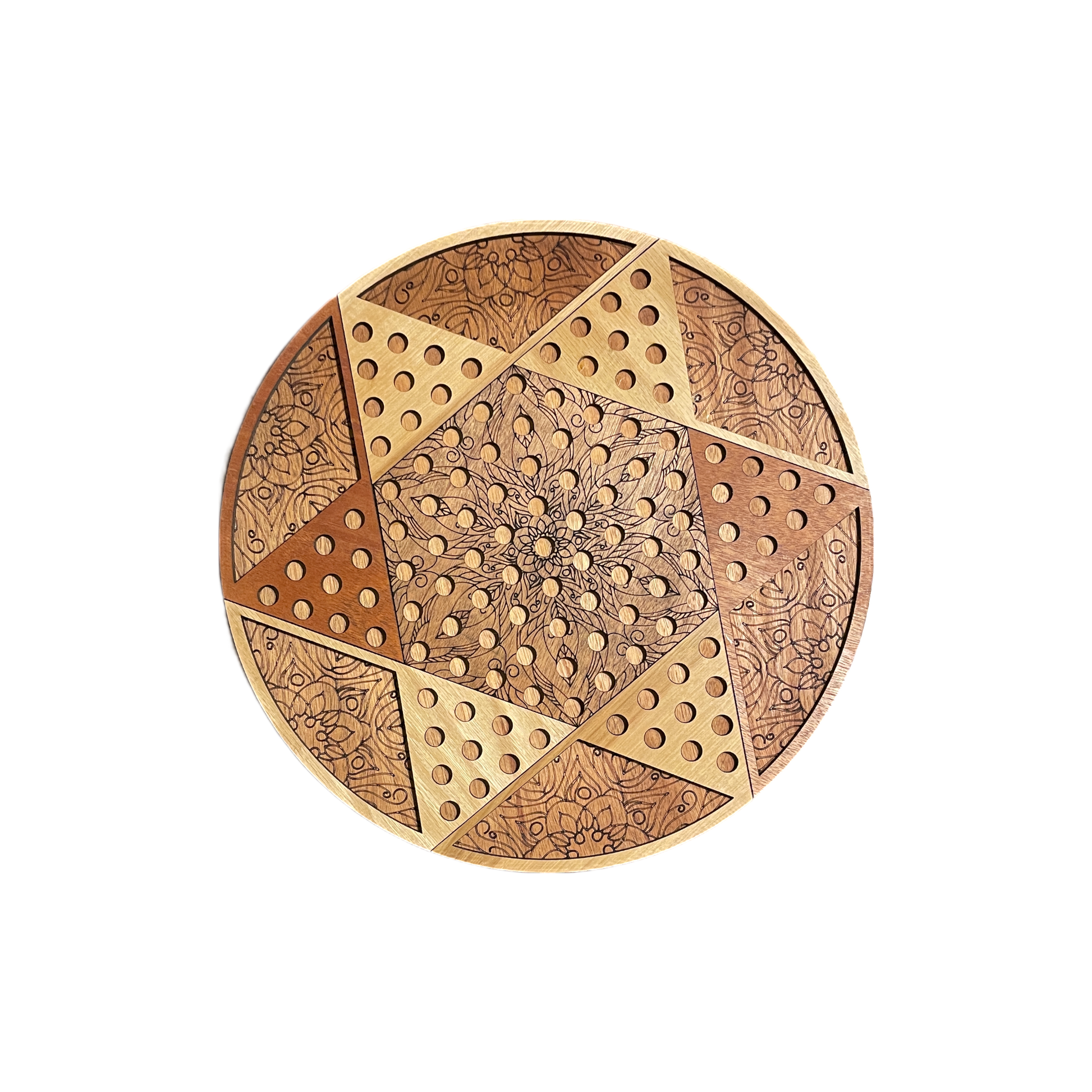 Wooden chinese checkers with marbles deals